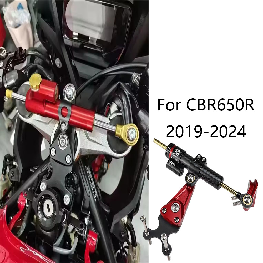 Steering Damper Stabilizer Kit Cnc - (2019-2024) Motorfiets Stuurstabilisator Kit voor CBR650R