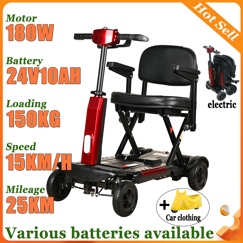 Folding Electric Scooter - NIEUW 4-wielige ouderen gehandicapten automatische opvouwbare