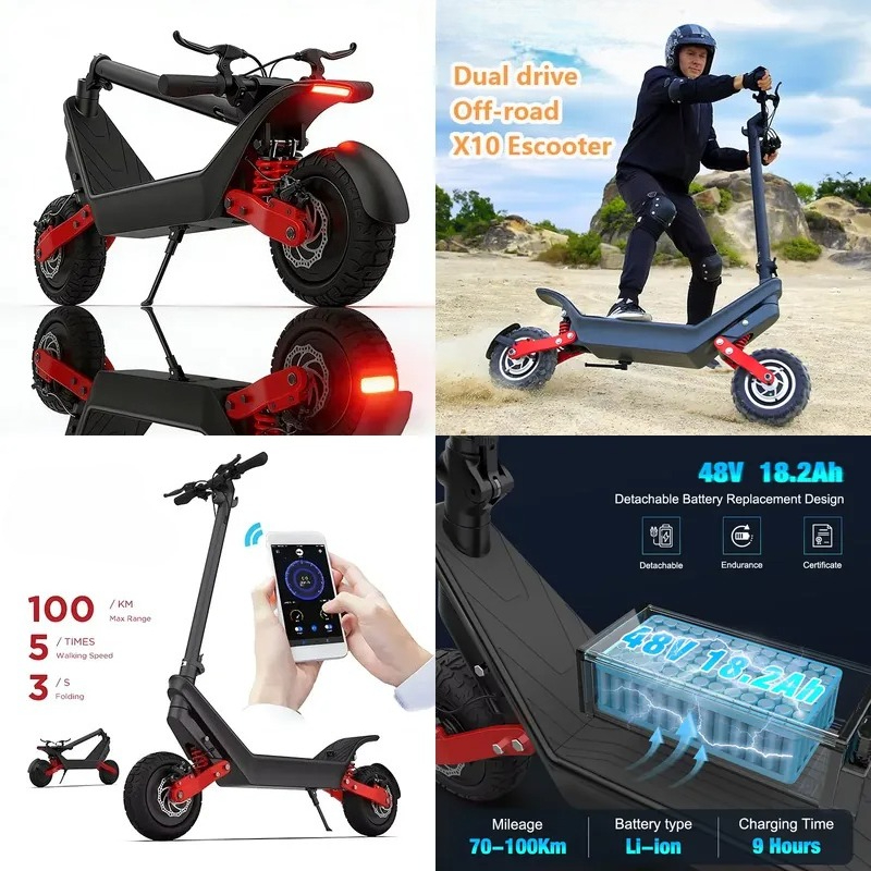 Krachtige 2000W Dual Motor X10 - Electric Scooter Adults recensie en prijs